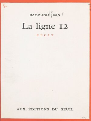 cover image of La ligne 12